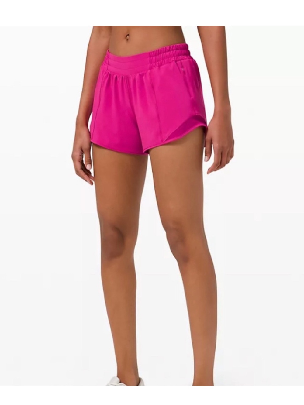 Lululemon Hottie Hot Women's Neon Pink Athletic Running Shorts 4